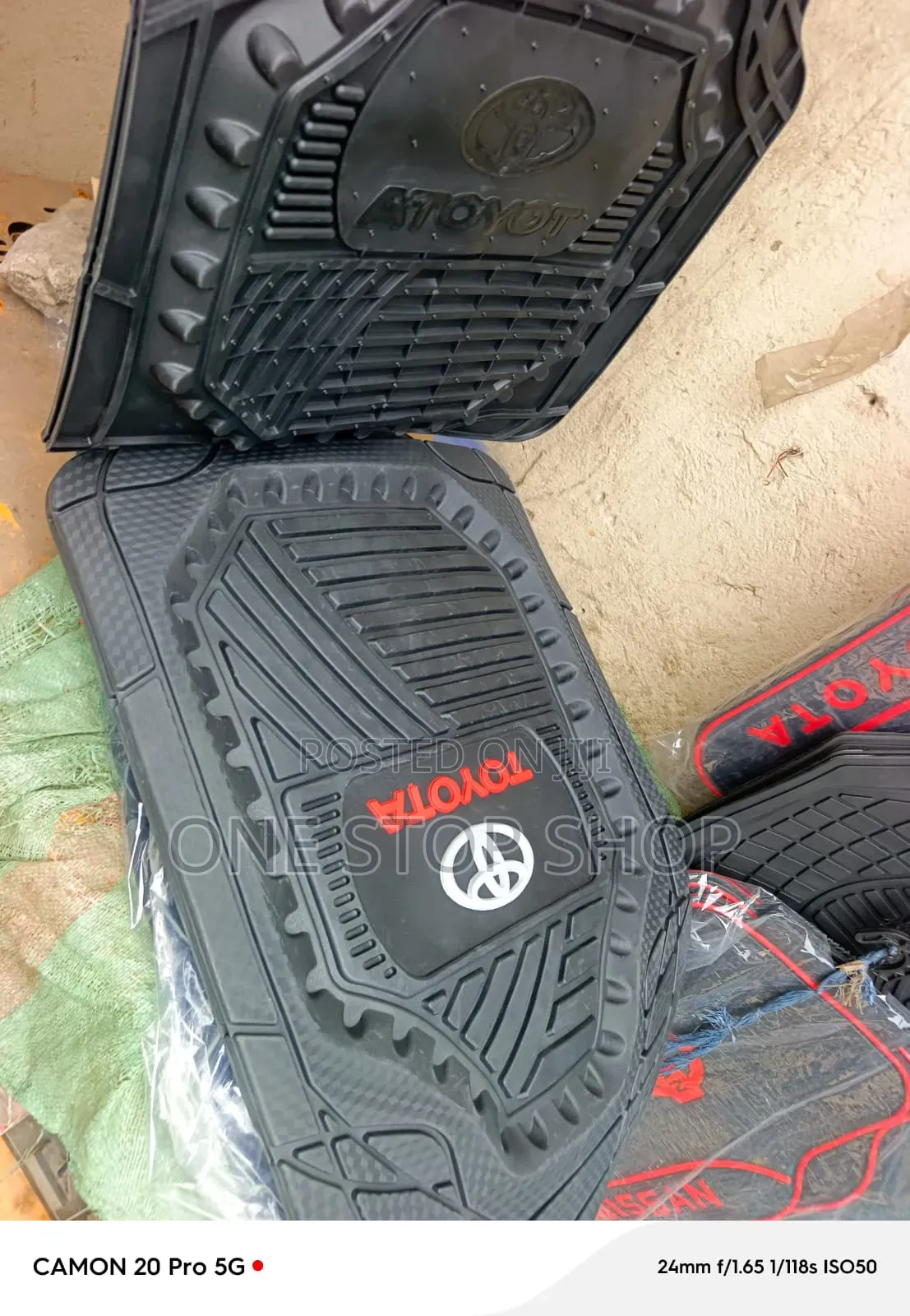 Toyota Floor Mat Thick Durable Black Rubber Designed to Last