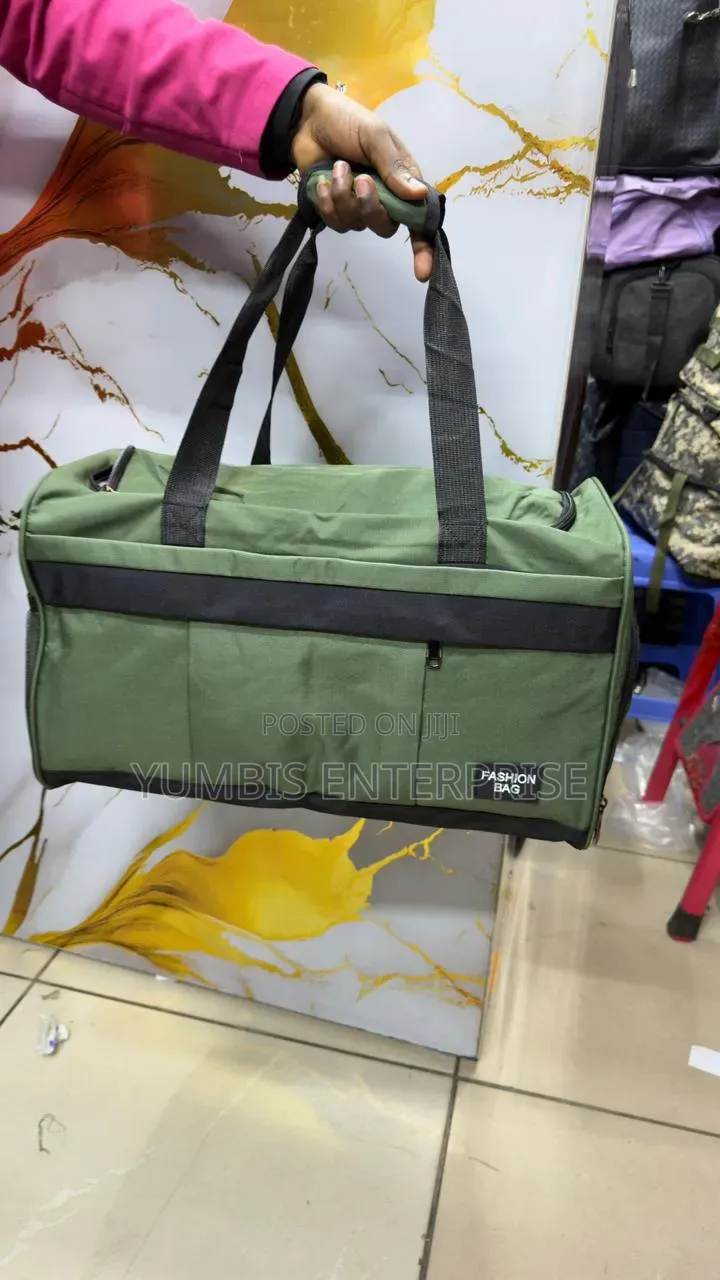 Jungle Green Fashion Travel Bags With a Shoe Compartment