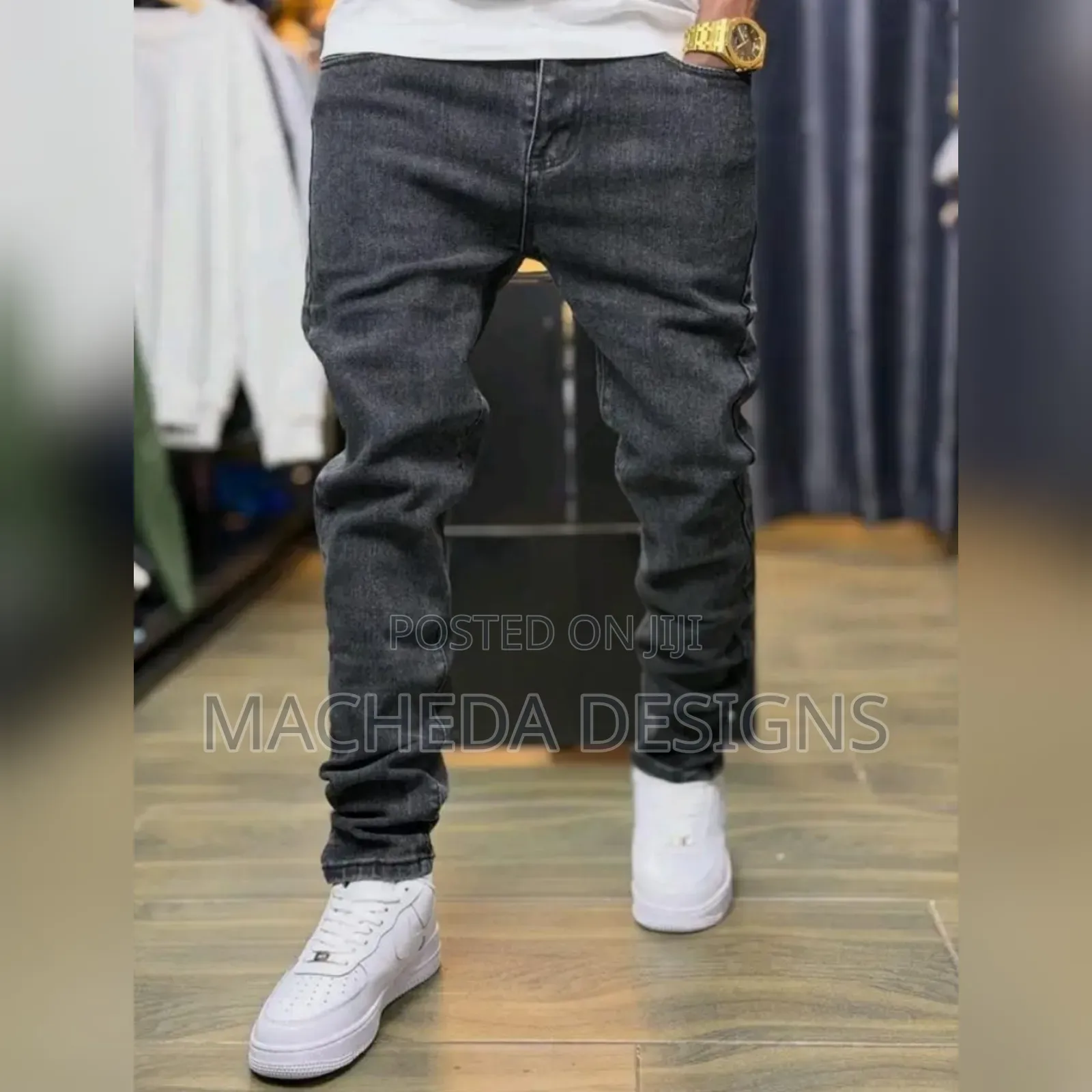 Men Plain Denim Jeans