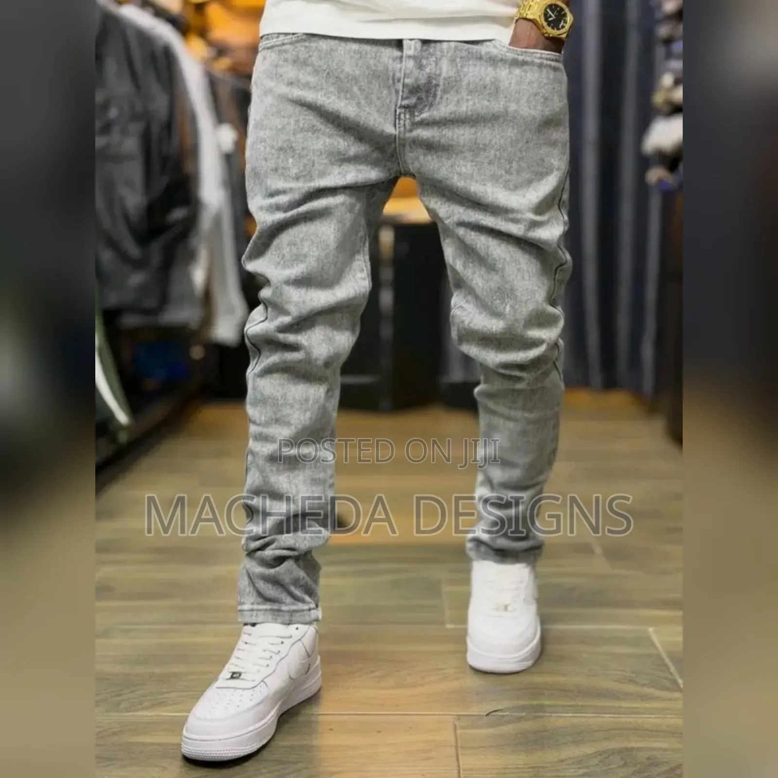 Men Plain Denim Jeans