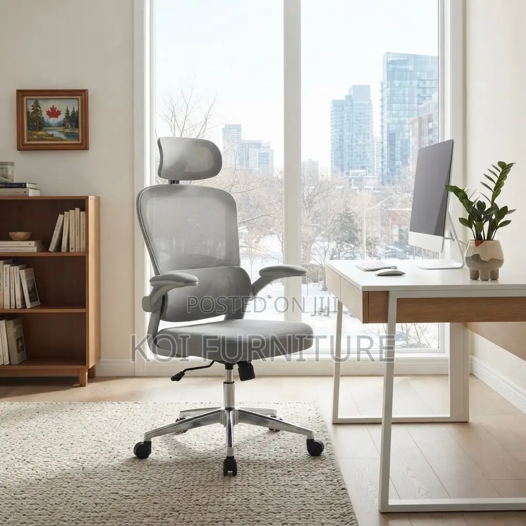 Office Chairs; Orthopedic White Executive Adjustable Office Chair