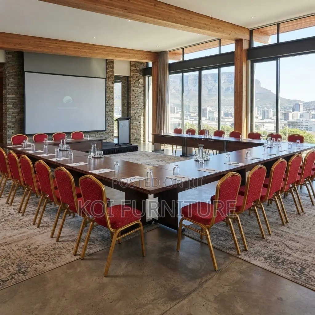 Office Chairs; Red Modern Conference Staff Events Seats