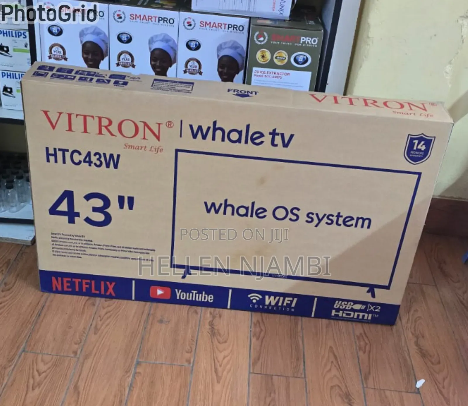 Vitron HTC43W 43" Smart Whale OS TV(2026 Model)