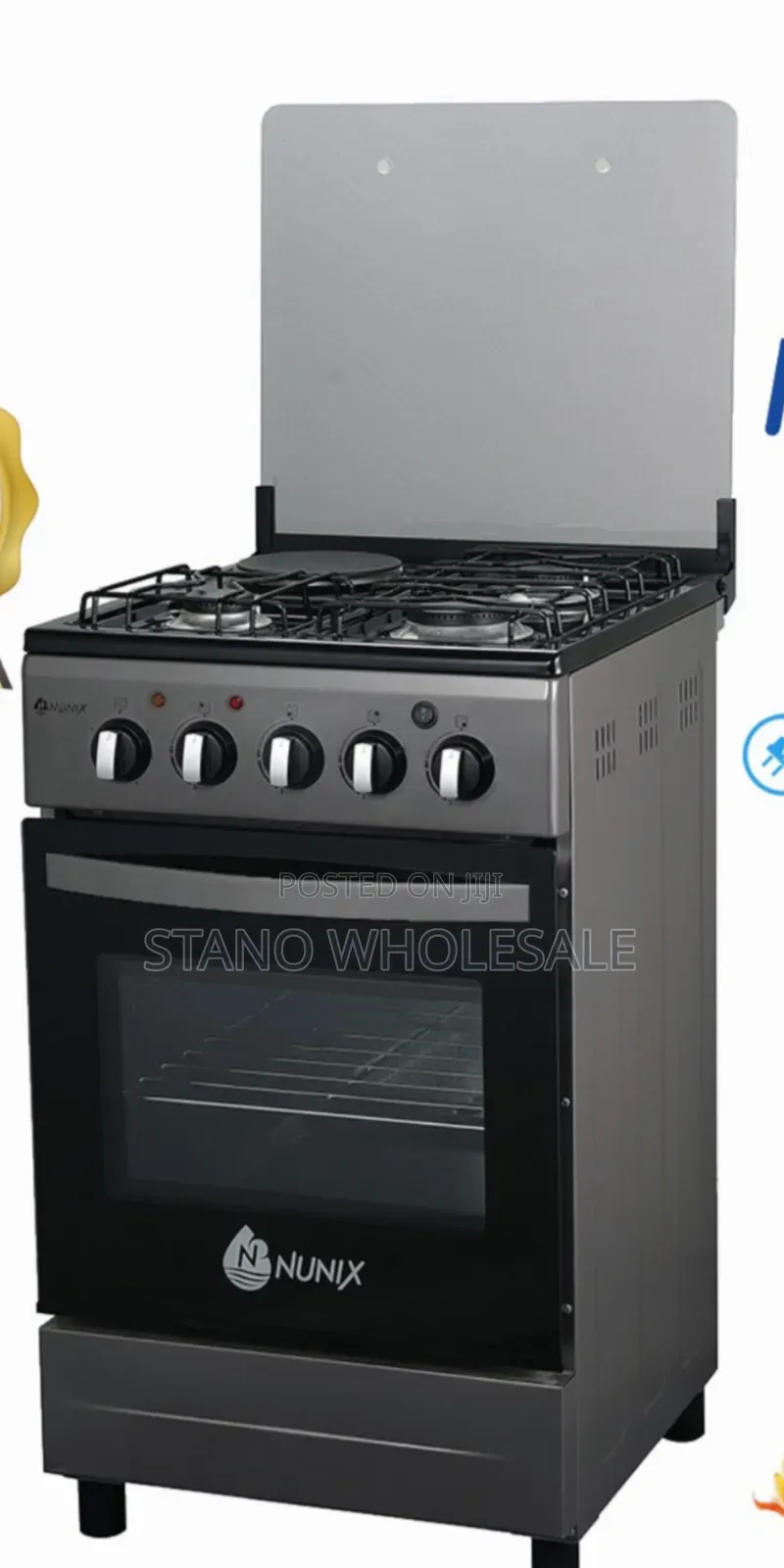 Nunix 60*60 Standing Cooker Electric Oven