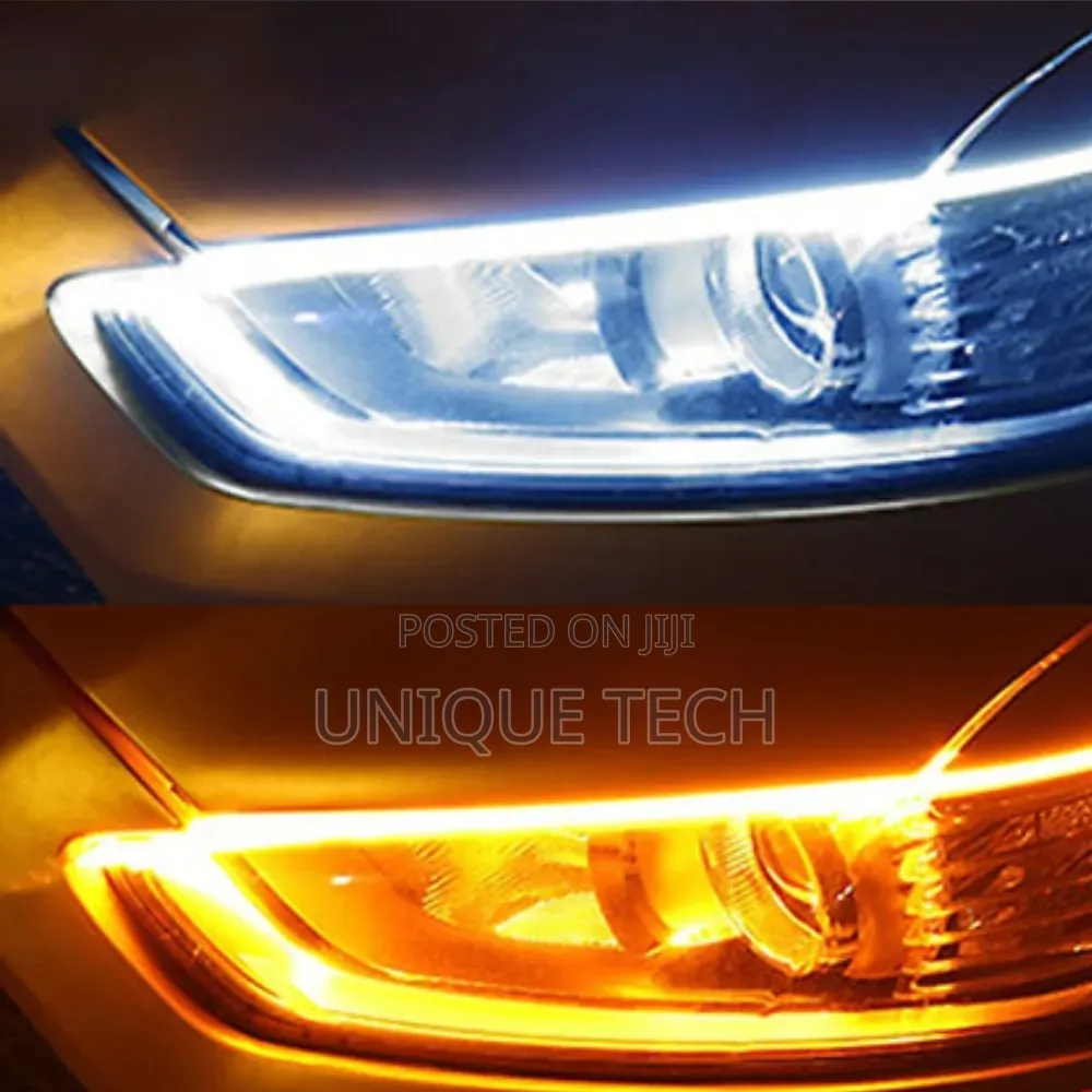 2 PCS Led Daytime Running Strip Lights + Sequential Turn Signal