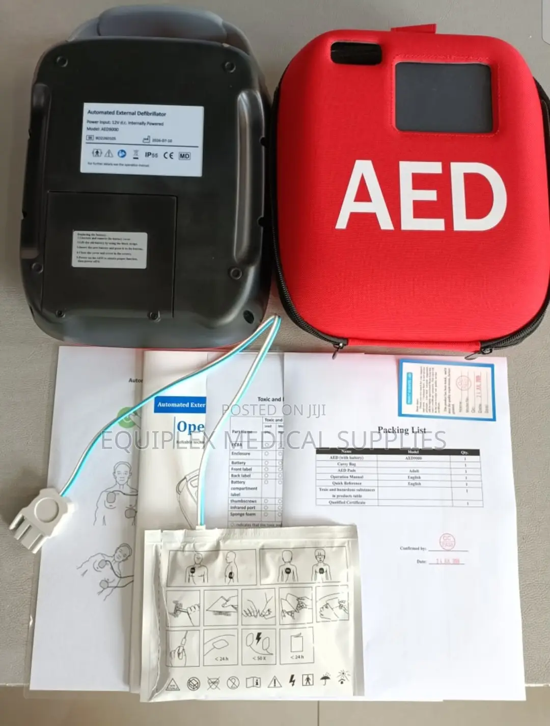 Portable AED for Emergency Cardiac Support