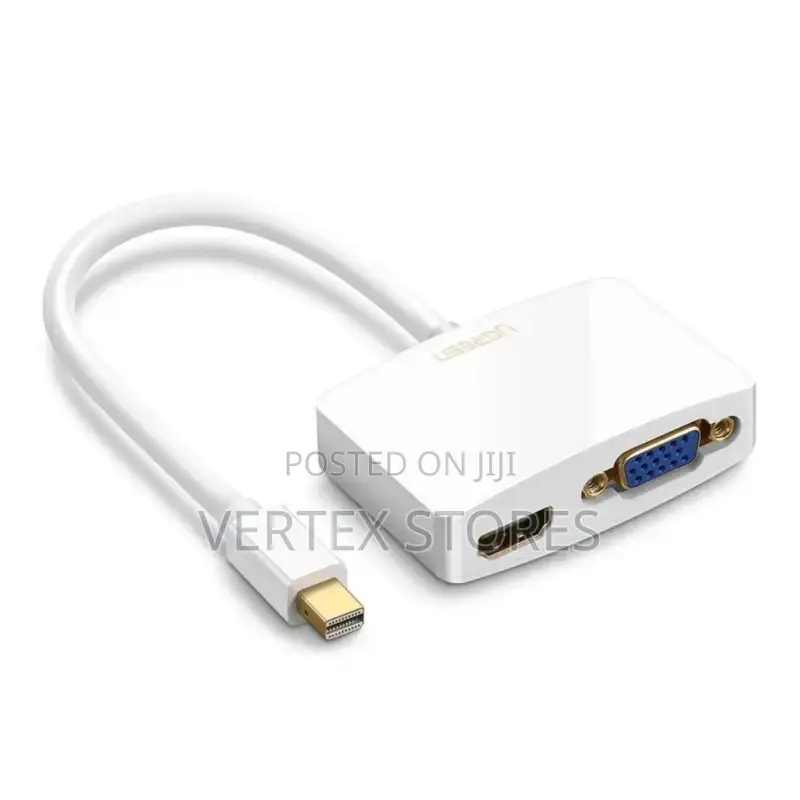 UGREEN MD115 Mini DP to HDMI + VGA Converter -Silver