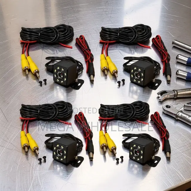 Wide-Angle View Night Vision Back Up 8 LEDs Car Rear Reverse Cameras