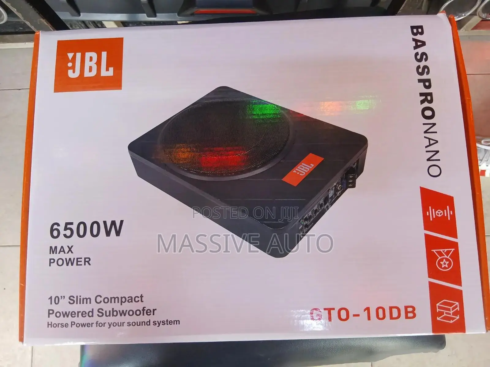 6500 Wats Pure Bass Underseat Sub Woofer/ JBL Underseat
