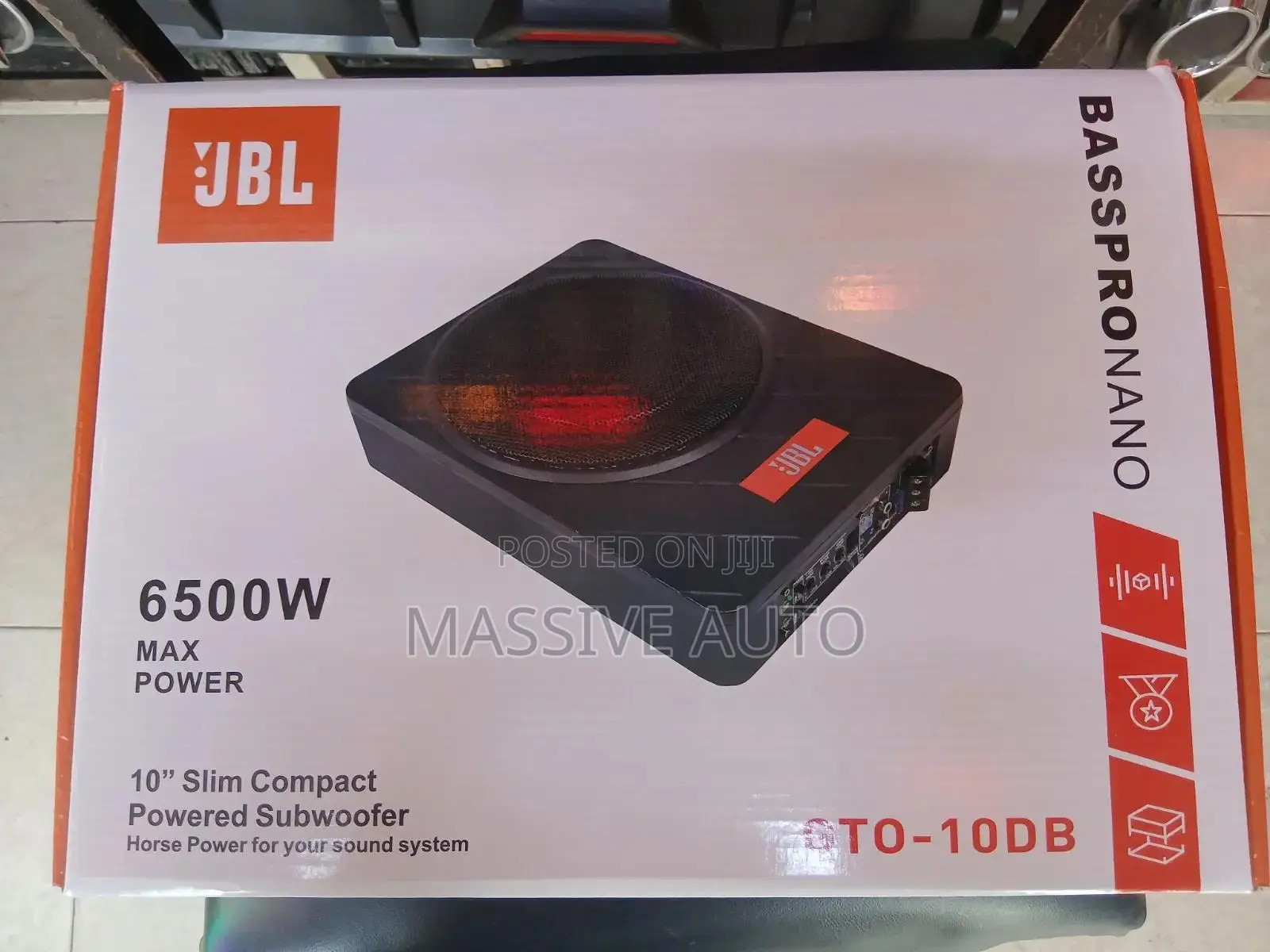 6500 Wats Pure Bass Underseat Sub Woofer/ JBL Underseat