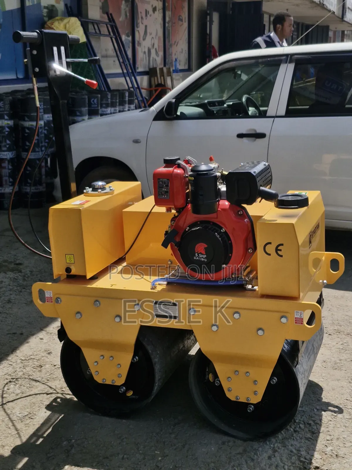 Hand-Guided Road Roller - Double Drum