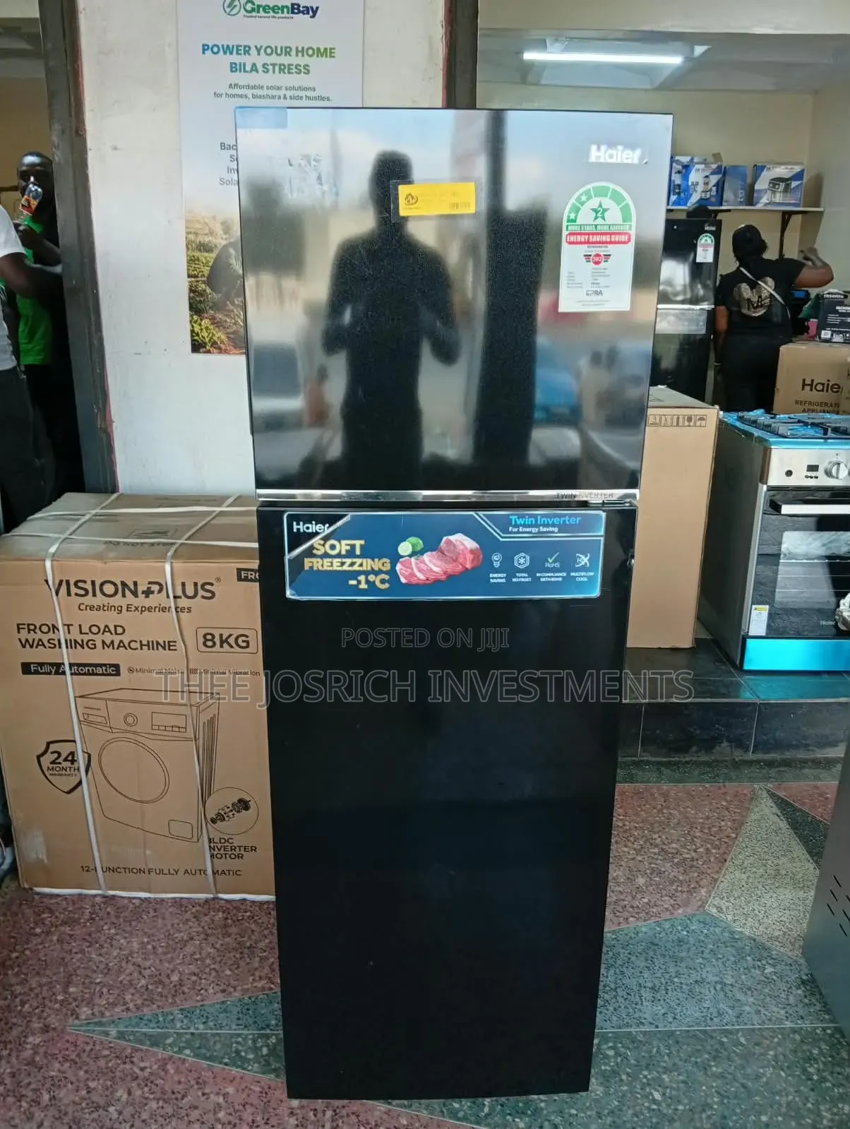 Haier 280 Litres Double Door Refrigerator No Frost, Digital Inverter