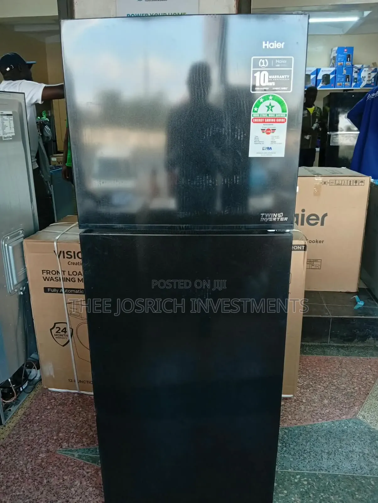 Haier 357 Litres Double Door Refrigerator No Frost, Digital Inverter