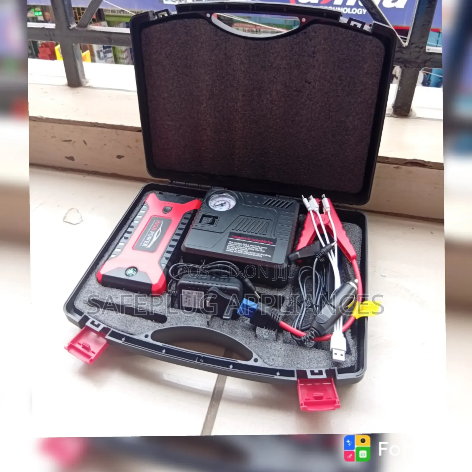 Car Battery Jump Starter – Portable Emergency Power Kit