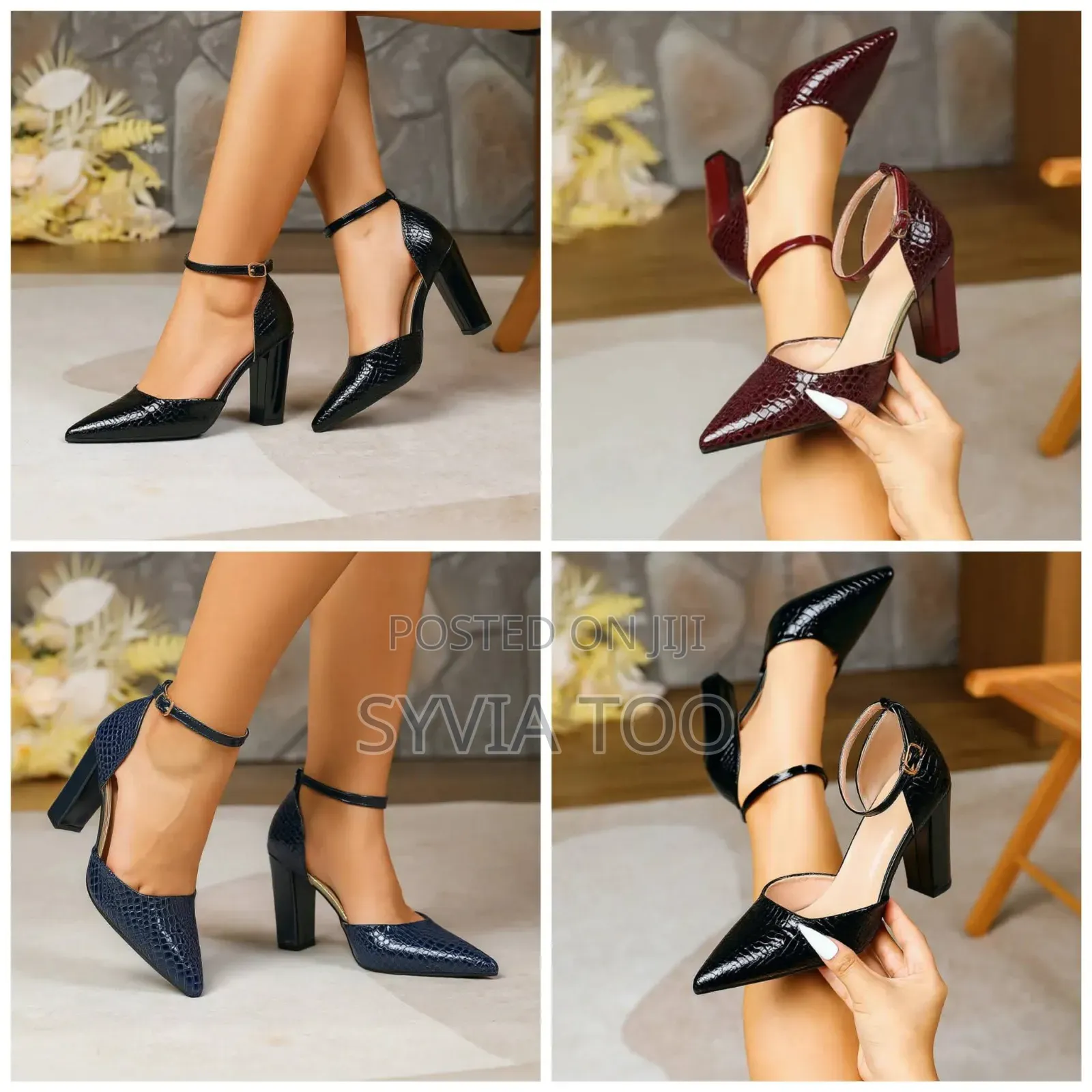 Ladies Blocky Heels