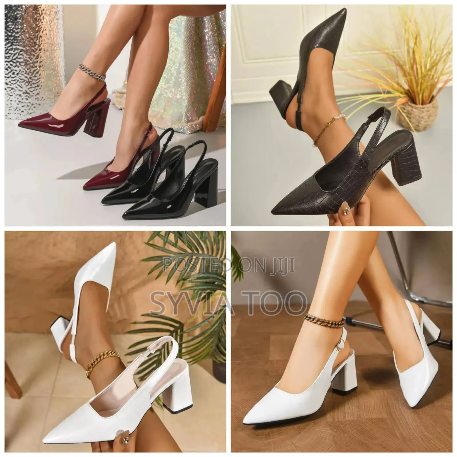 Ladies Blocky Heels