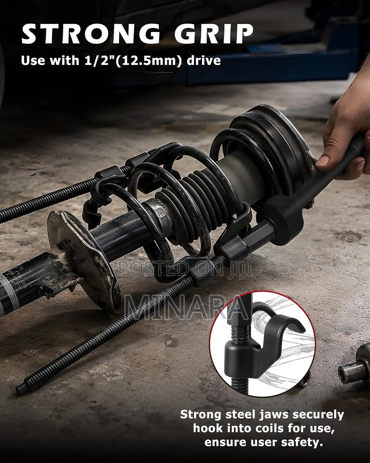 2 Pcs, Coil Spring Compressor Kit, Auto Shock Absorber Clamp Tool