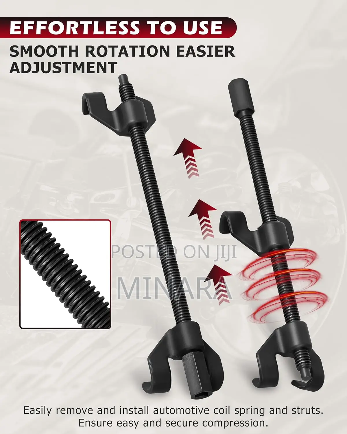 2 Pcs, Coil Spring Compressor Kit, Auto Shock Absorber Clamp Tool