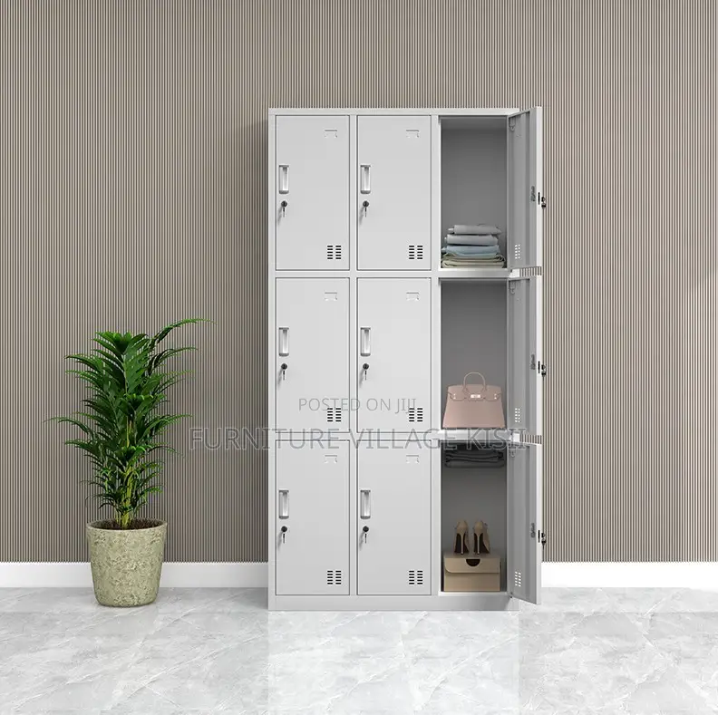 Locker;9-Compartment Steel Storage Cabinet