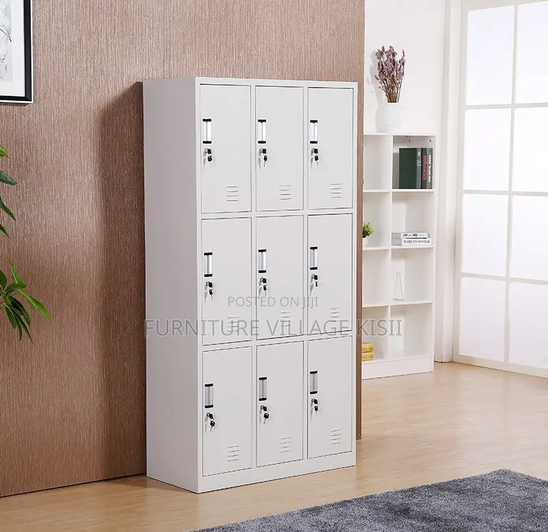Locker;9-Compartment Steel Storage Cabinet