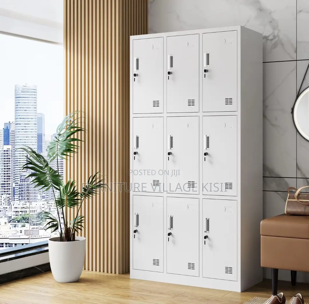 Locker;9-Compartment Steel Storage Cabinet