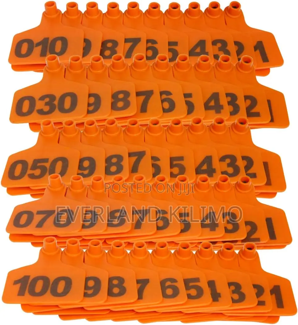 Medium Numbered Database Reference Ear Tags