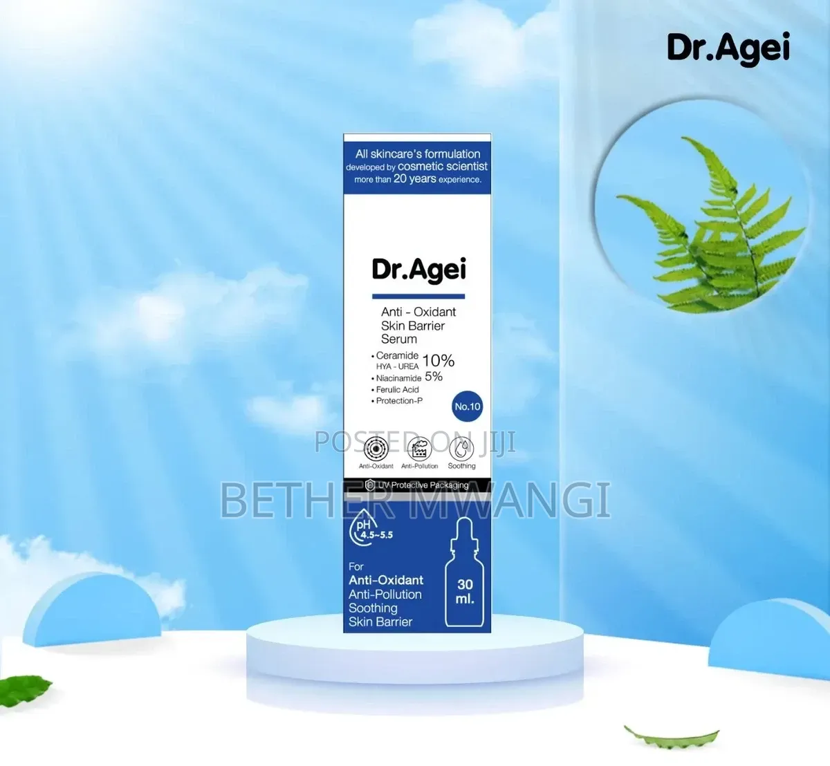 Dr.Agei Anti-Oxidant Skin Barrier Serum for Soft & Moisturized Skin