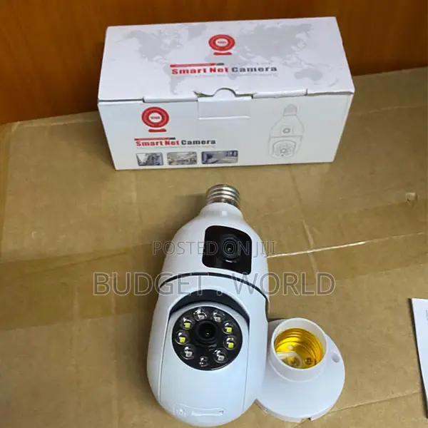 2.4GHz 360-Degree Dual Lens Bulb Camera V380 Pro Quality