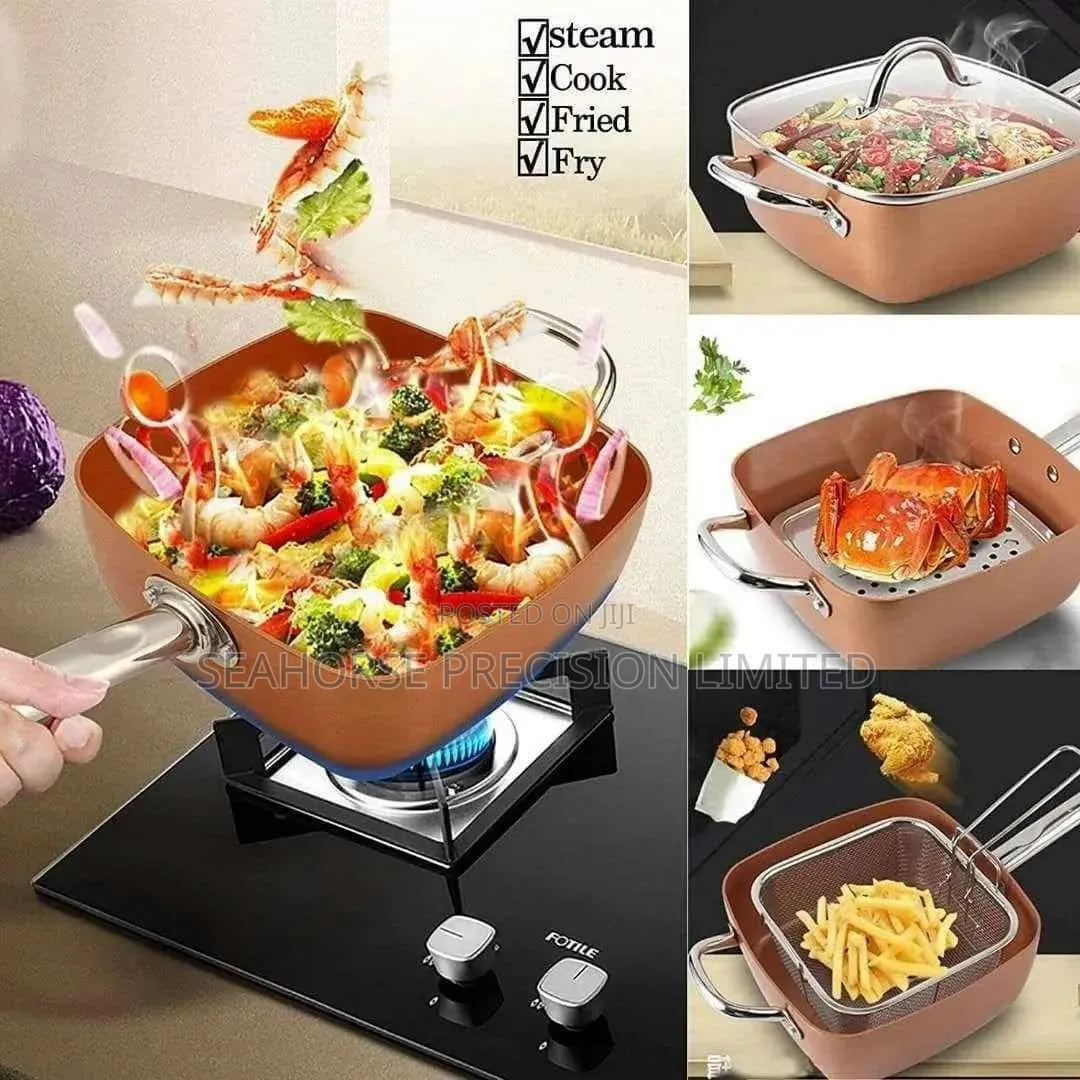 🍳 Multi-Functional Copper Non-Stick Cooking Pot