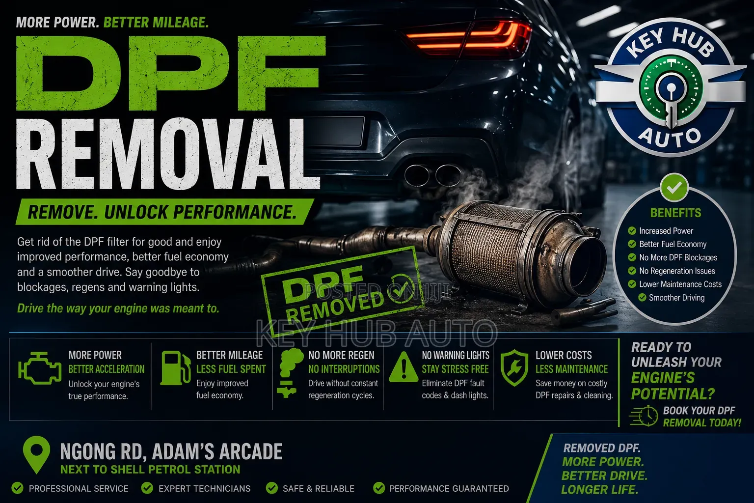 DPF Removal Service – Improve Performance & Fuel Economy