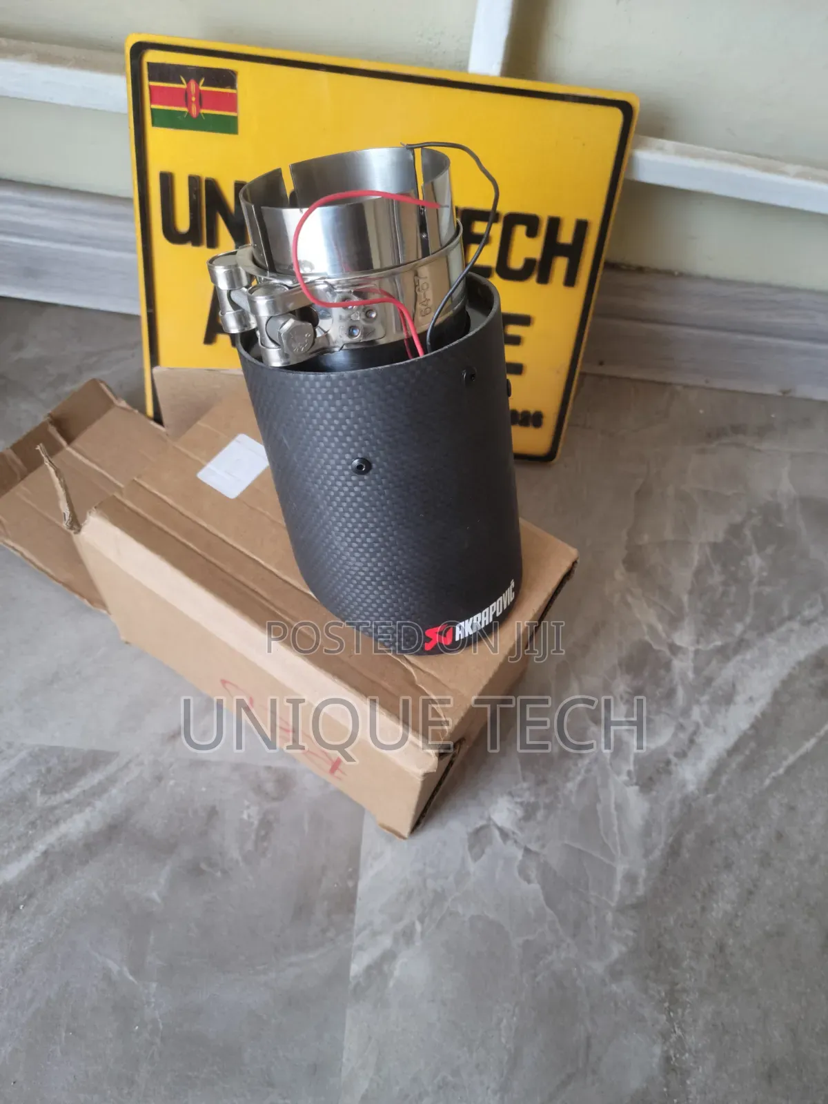 Akrapovic Exhaust Muffler Tip With LED Light
