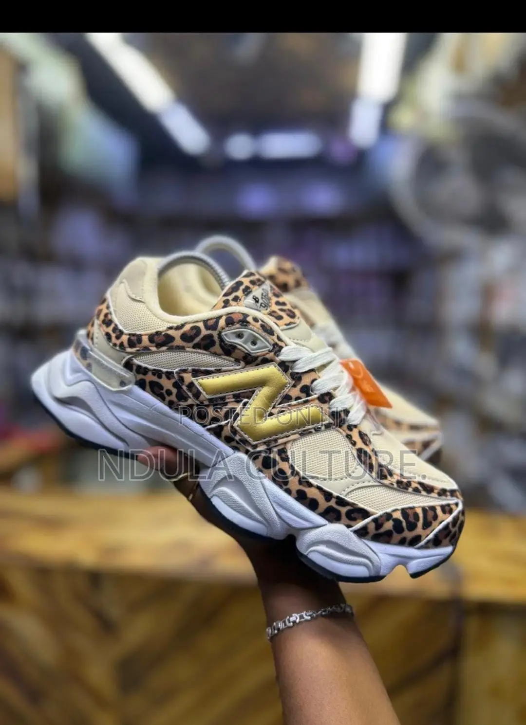 New Balance 9060 Leopard Sneakers