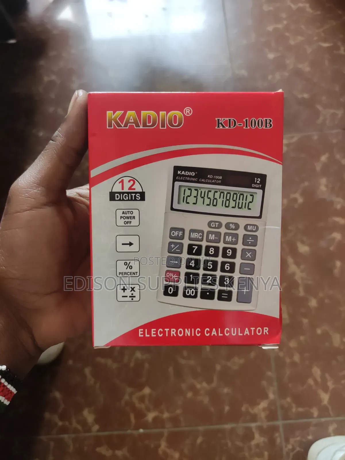 Calculators 12 Digits Kadio KD-100B Office Shop Mini Calculator