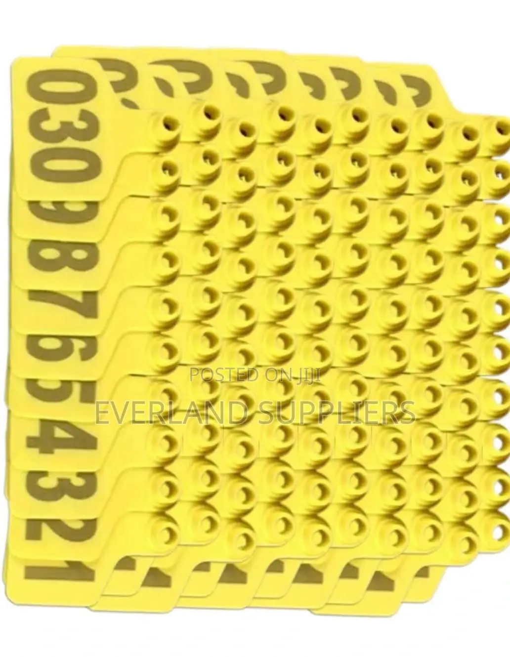 Professional Cattle Inventory Medium Ear Tags - Numbered