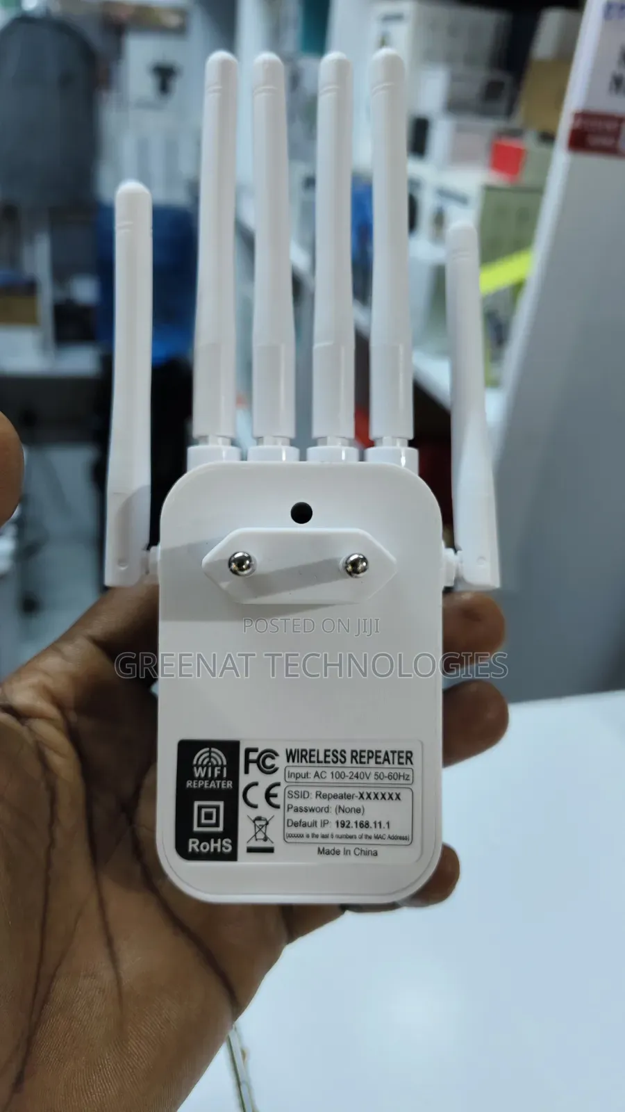 Wireless Repeater 6 Antenna WiFi Extender - 300Mbps High Speed