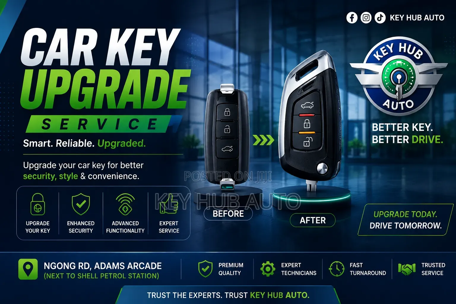 One Key. One Solution. Get Back on the Road. 🚘🔑