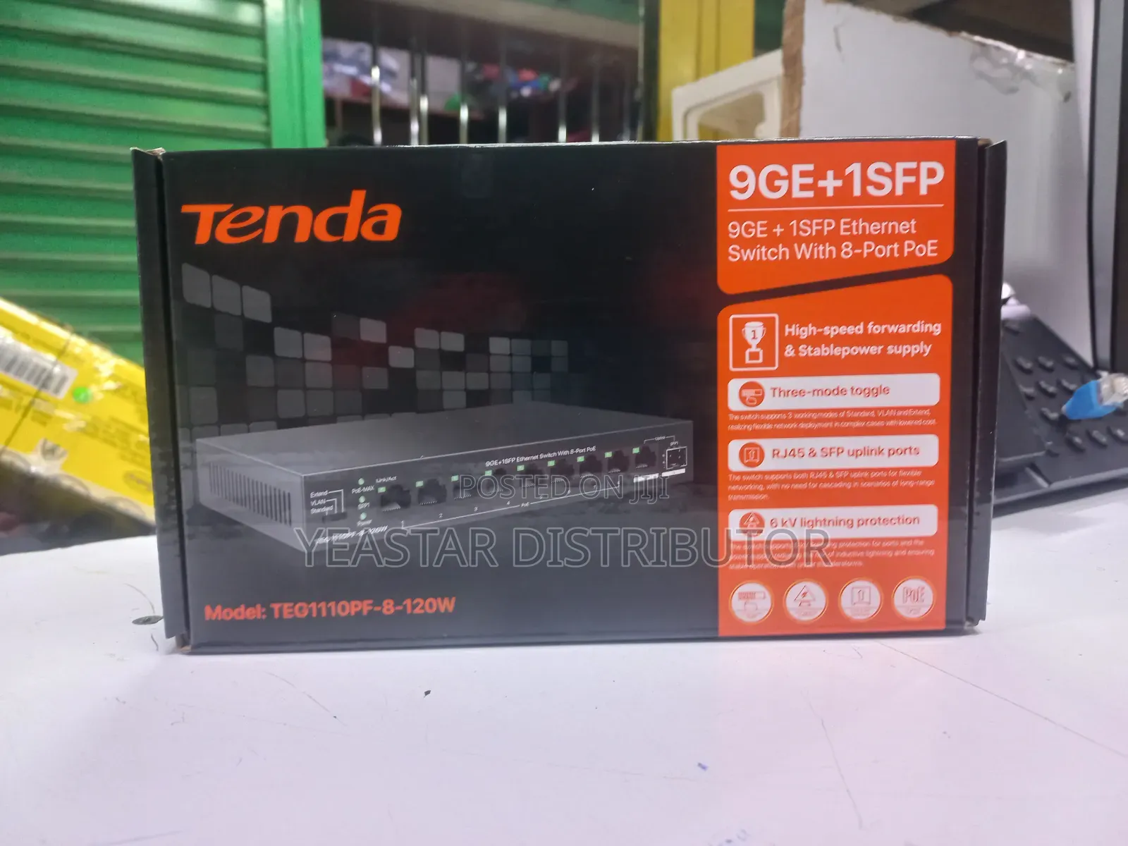 Tenda Teg1110pf-8-120w Gigabit Poe Switch