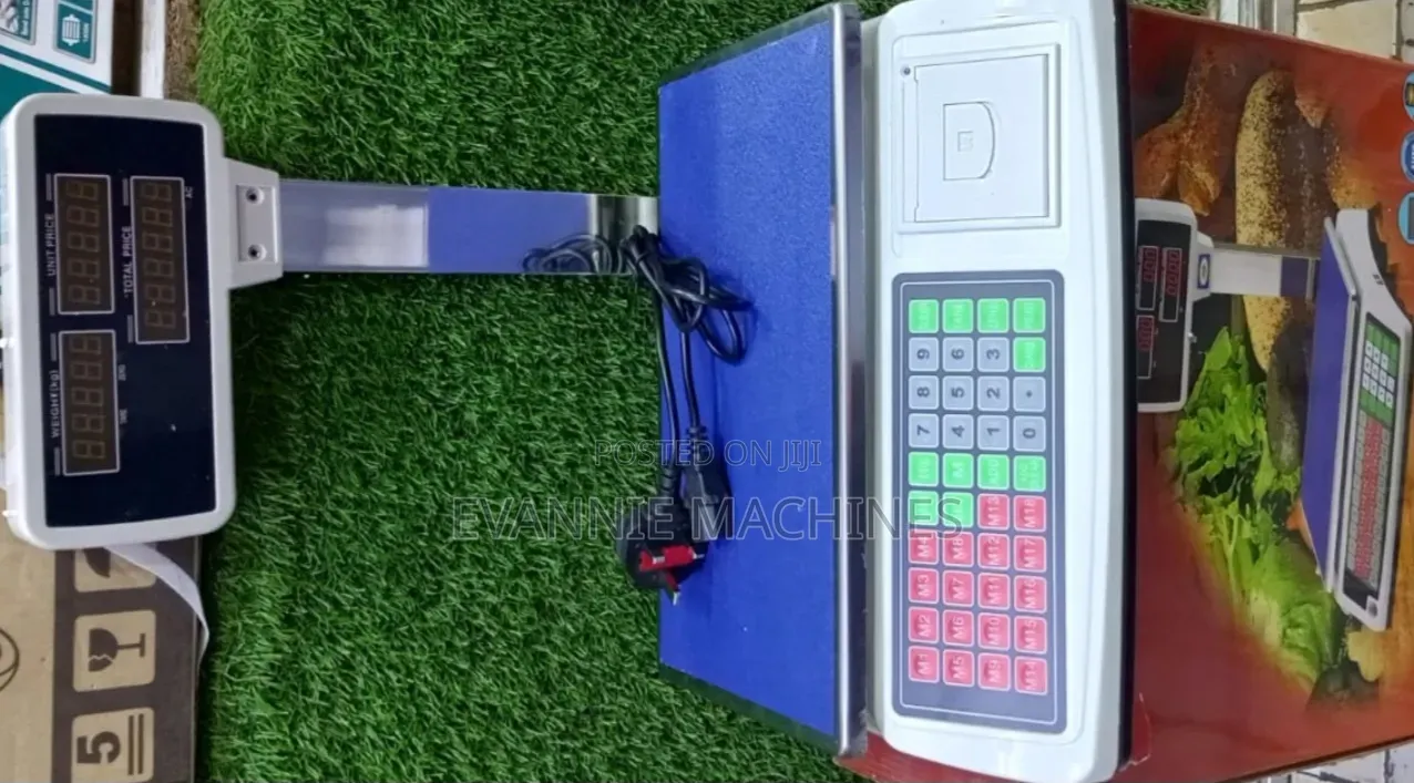 Weighing Scale With a Built-in Thermal Receipt Printer