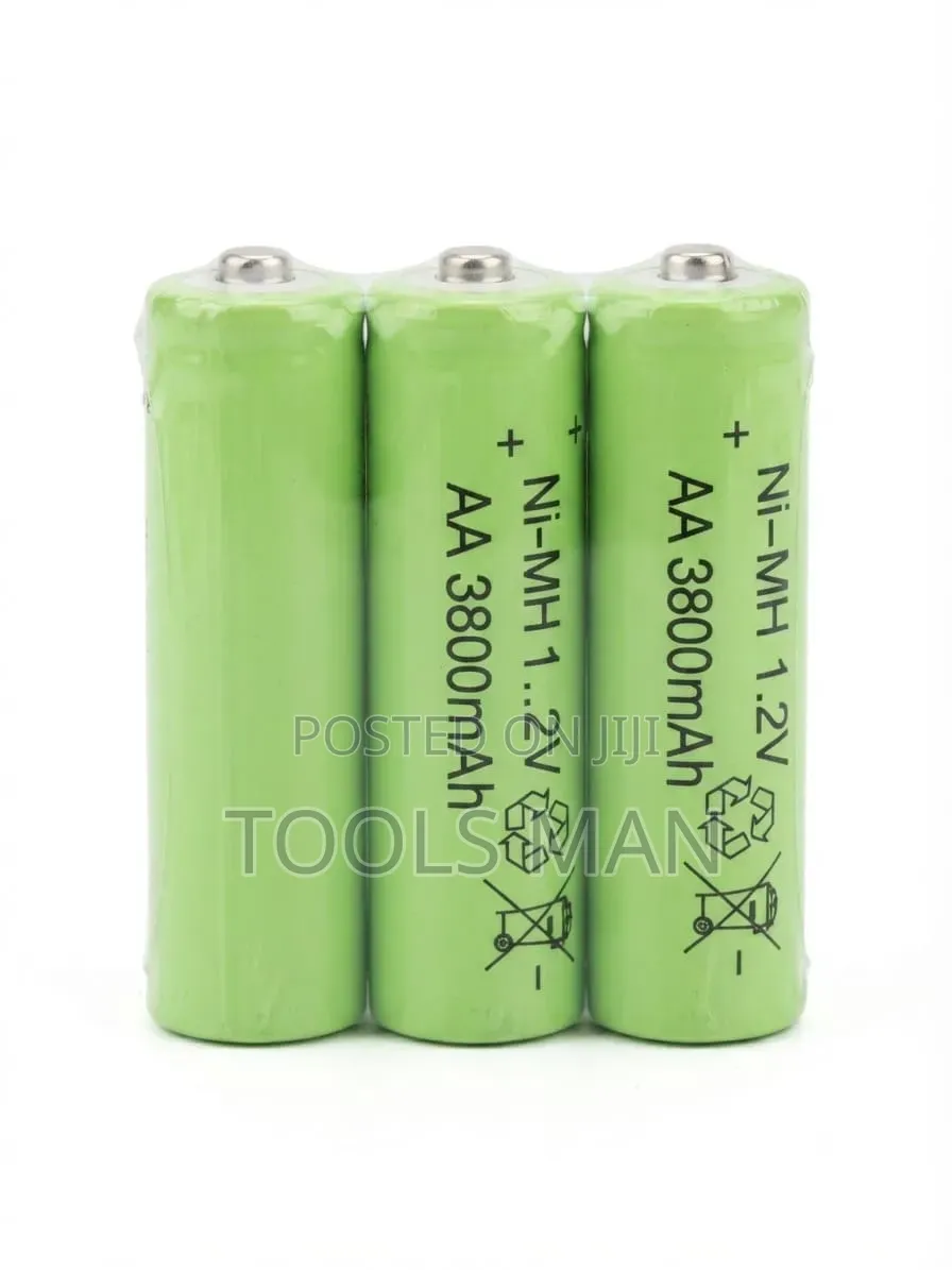 Ni-Mh AA 3800mAh Rechargeable Batteries 3-Pack.