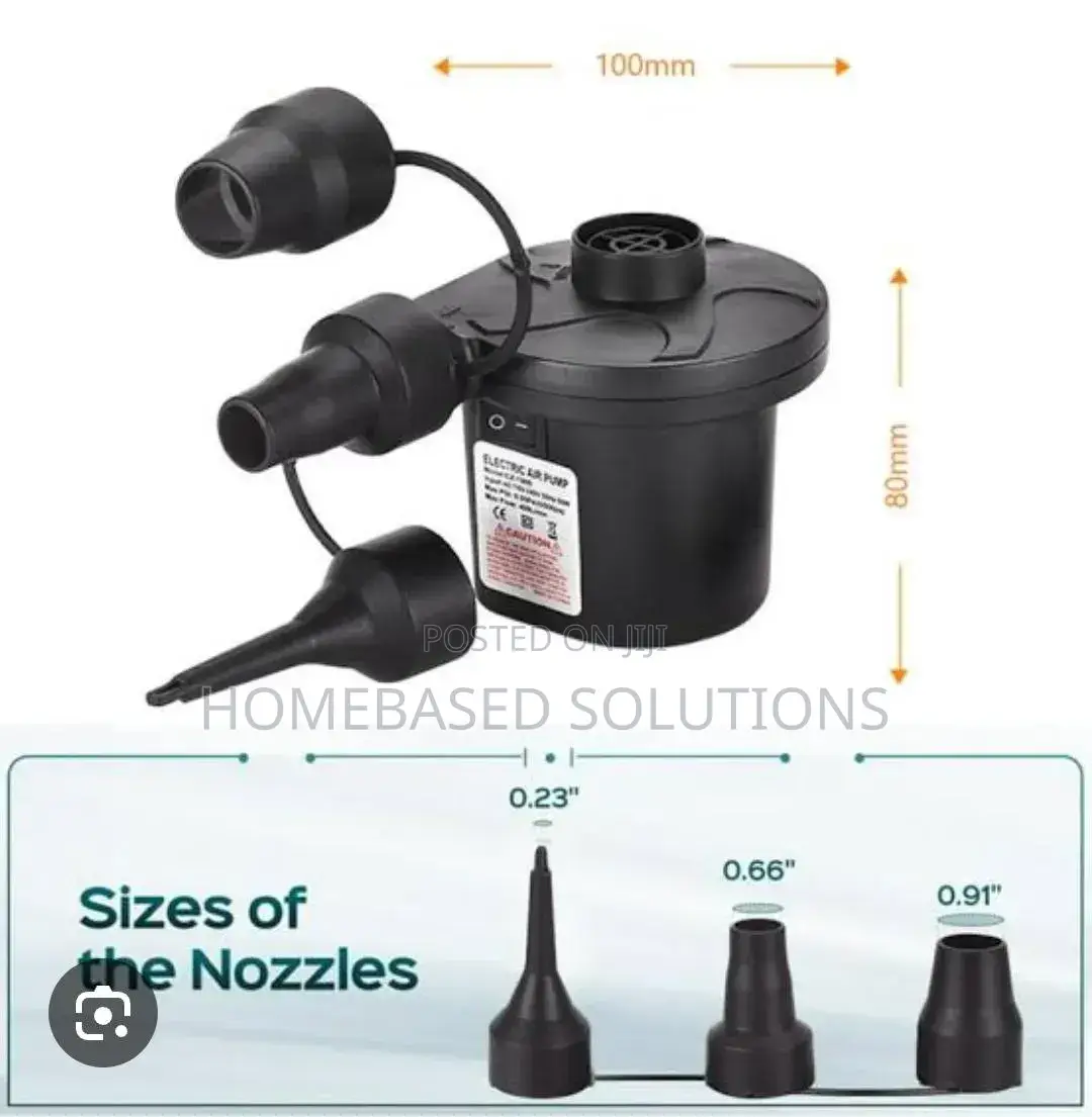 Electric AC Air Pump 55w 3 Nozzles for Mattress Sofas Etc