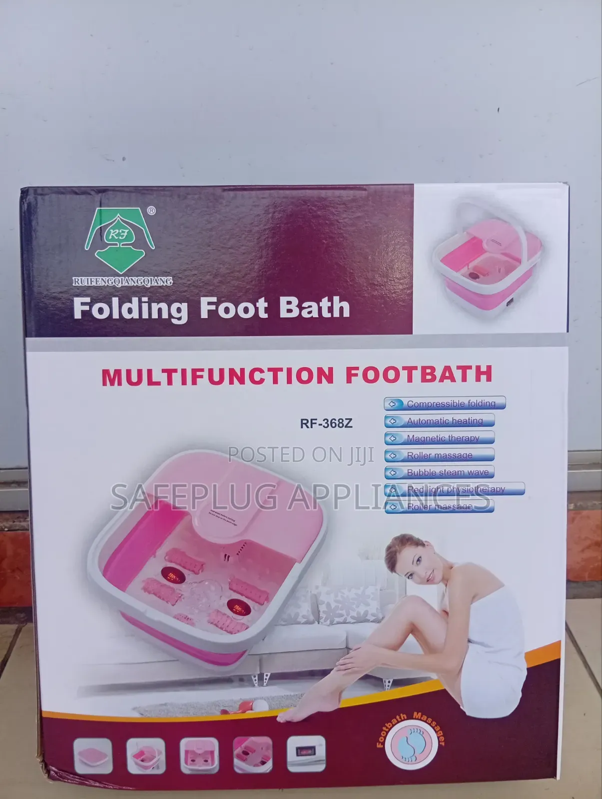 Portable Folding Foot Spa Basin – Convenient Foot Soaking Tub