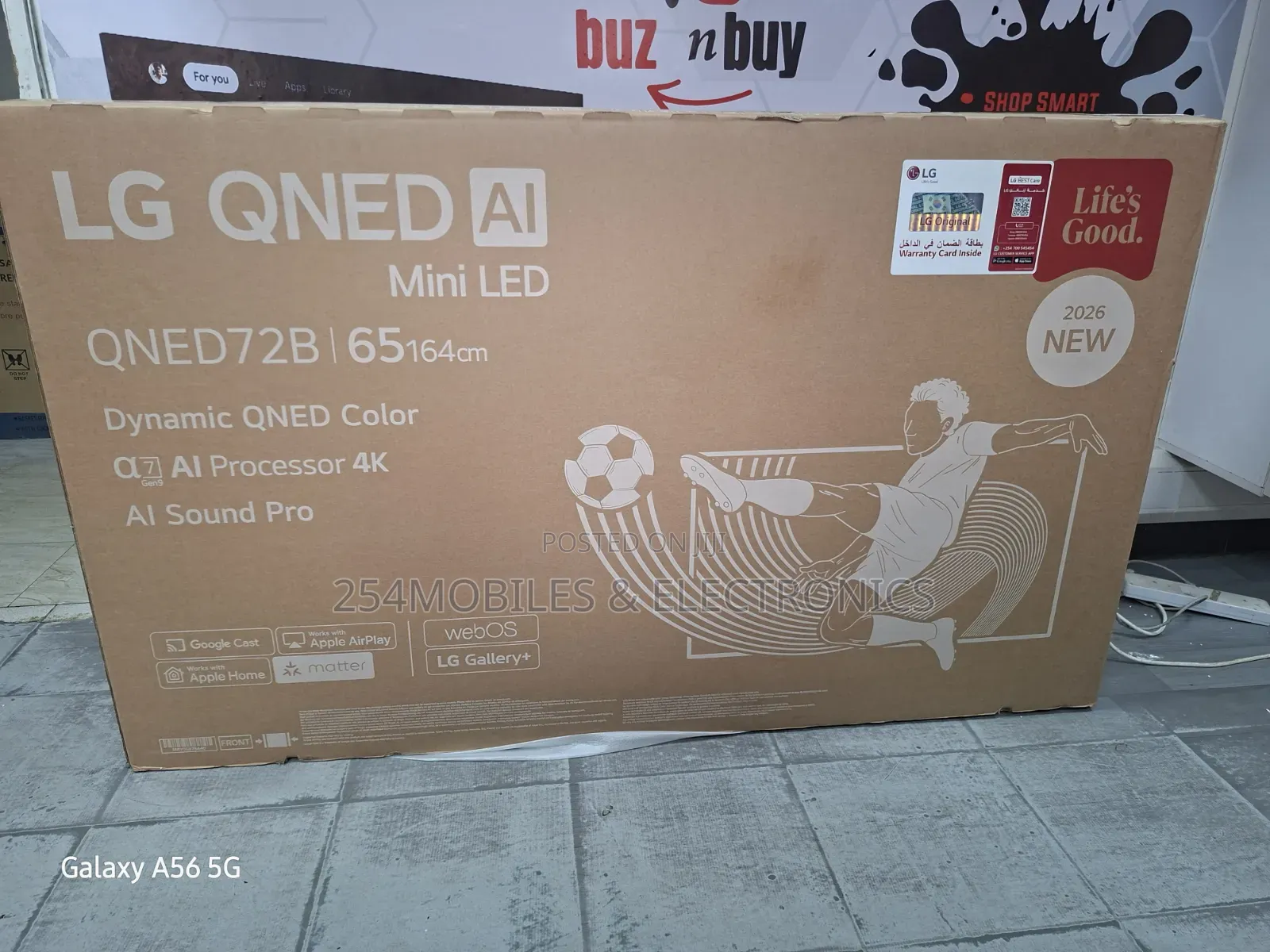 LG 65 Inch Qned Mini Led 4k Smart TV 65qned72b6t