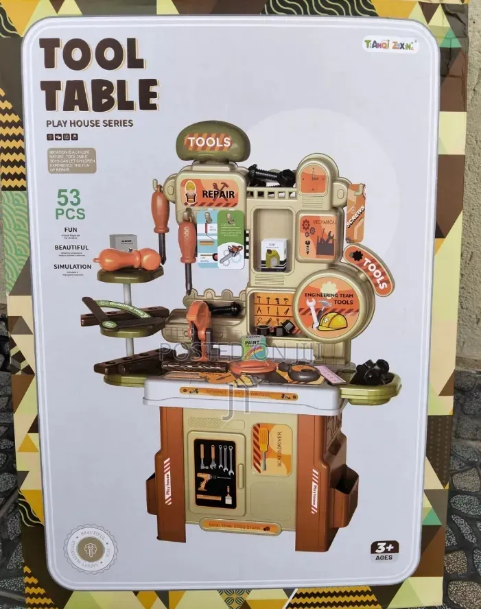 53 Pieces Tools Table Playset