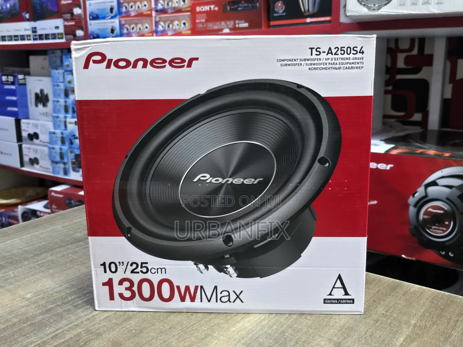 Pioneer TS-A250S4 1300watts 10 Inch Powerful Bass Subwoofer