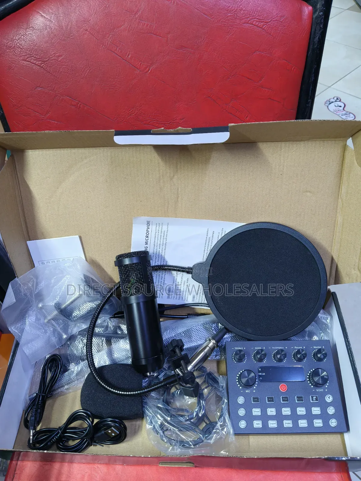 BM800 Condenser Microphone ✅ V8SK Sound Card ✅ Clear & Quality Sound
