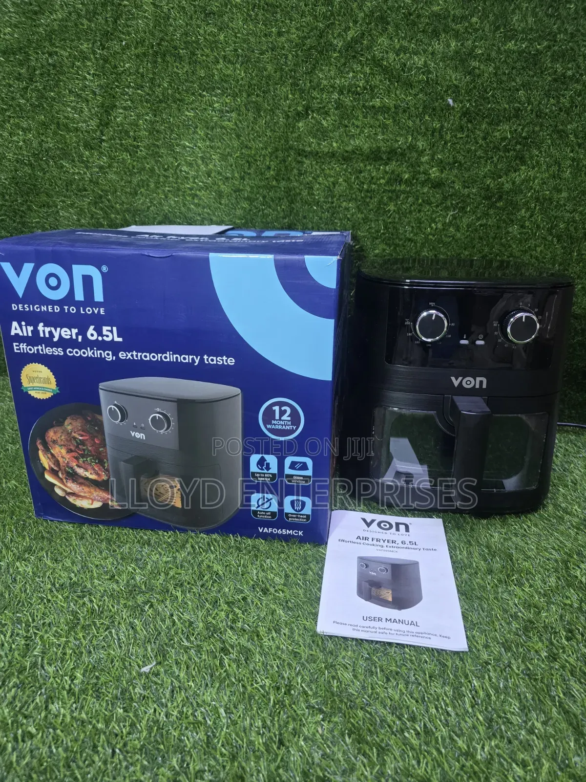 Von AirFryer 6.5Litres Manual VAF065MCK