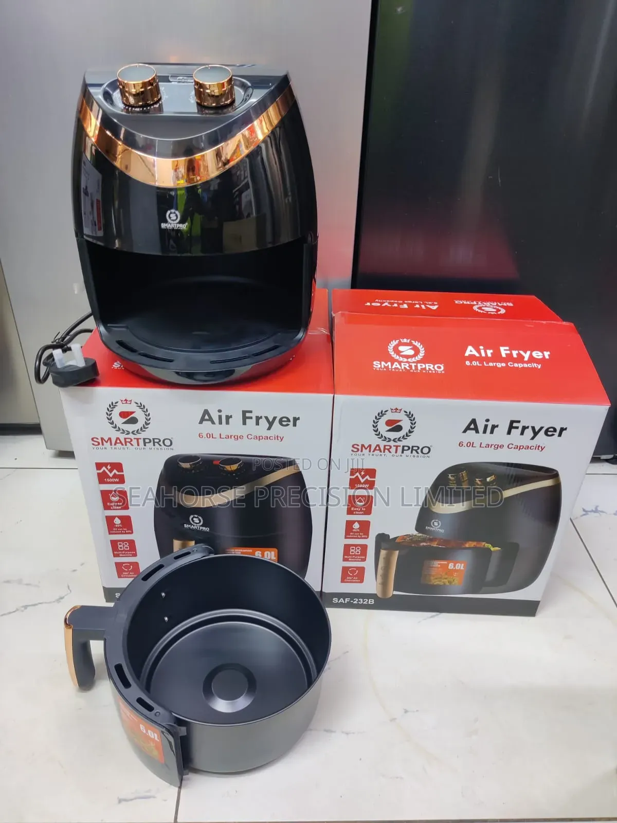 🔥 SmartPro Air Fryer 6.0L – SAF-232B
🥳 New Arrival! 🥳