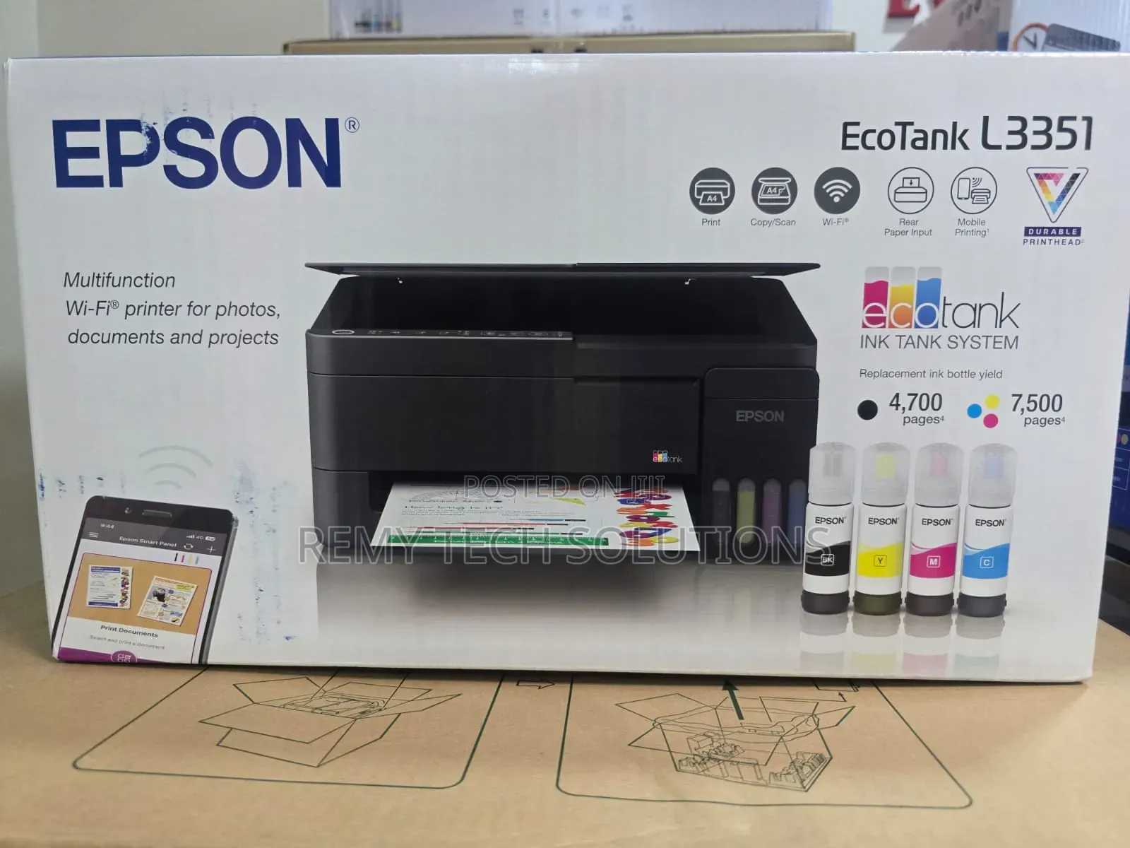Epson EcoTank L3351 A4 Multifunction Wi-Fi Printer