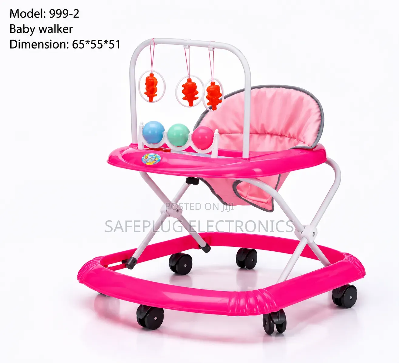 Kids Baby Walker 999-1 – Comfortable Seat & Play Toys