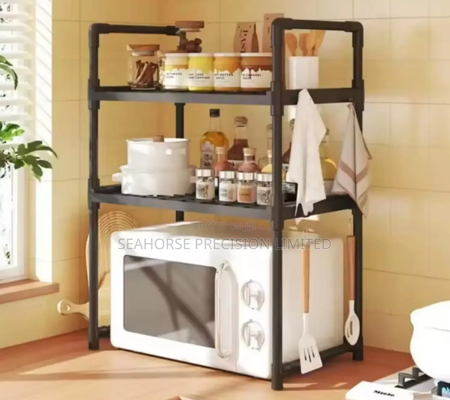 🔥 3-Layer Heavy-Duty Microwave Stand – KSh 2,400